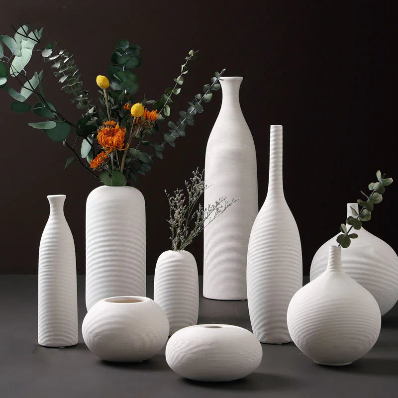 Nordic Ceramic Vase | Minimal Scandinavian Home Decor