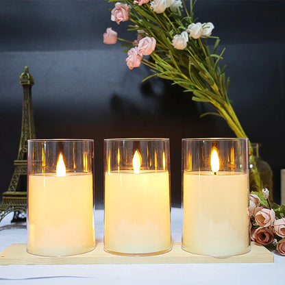 Cozy Glow LED Flameless Candle Set | Realistic Swing Flame