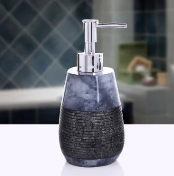Modern Resin Soap Dispenser Set for Bathroom & Kitchen