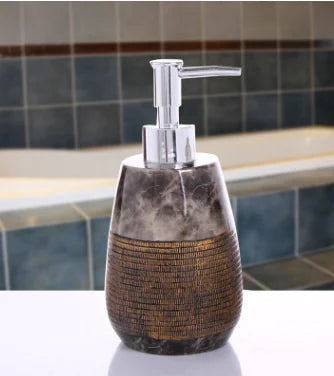 Modern Resin Soap Dispenser Set for Bathroom & Kitchen